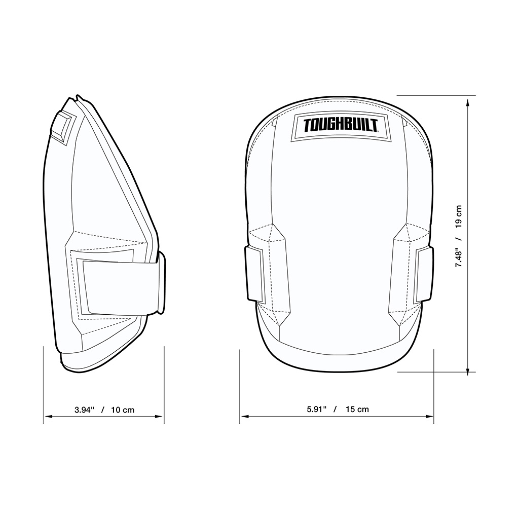 PAR RODILLERAS TOUGHBUILT TB-KP-101