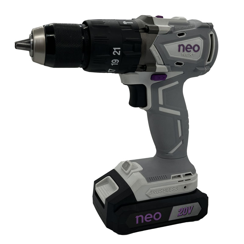 TALADRO C/PER.20v.2Ah.Brushless NEO TP1213/3/20KC1