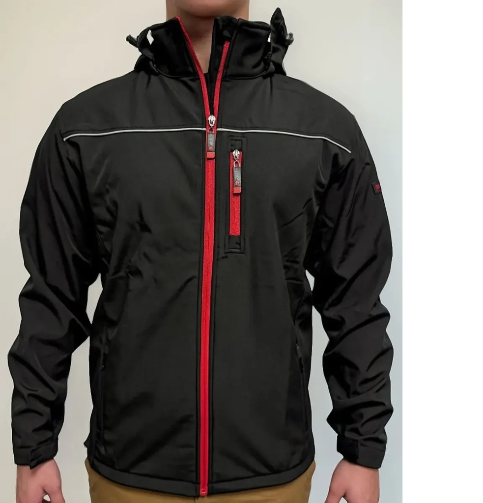 CAMPERA Wurth Neopreno Hybrid Talle L (Negra-Rojo)