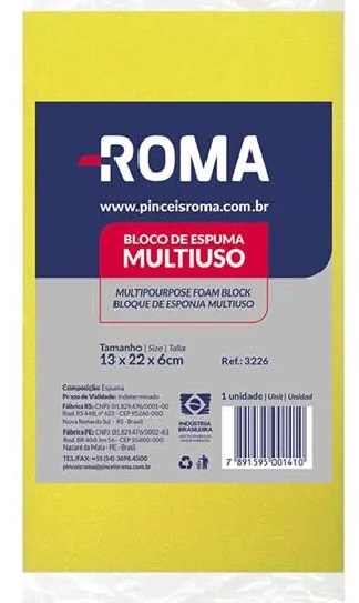 ESPONJA MULTIUSO ROMA 13x22x6 Cm.