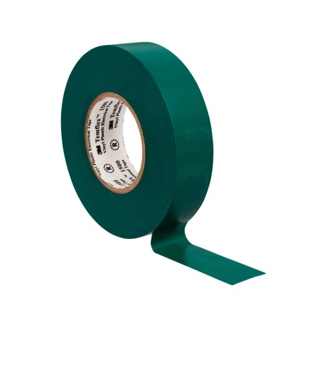CINTA AISLADORA TEMFLEX 3M VERDE 10Mt. x 18mm.