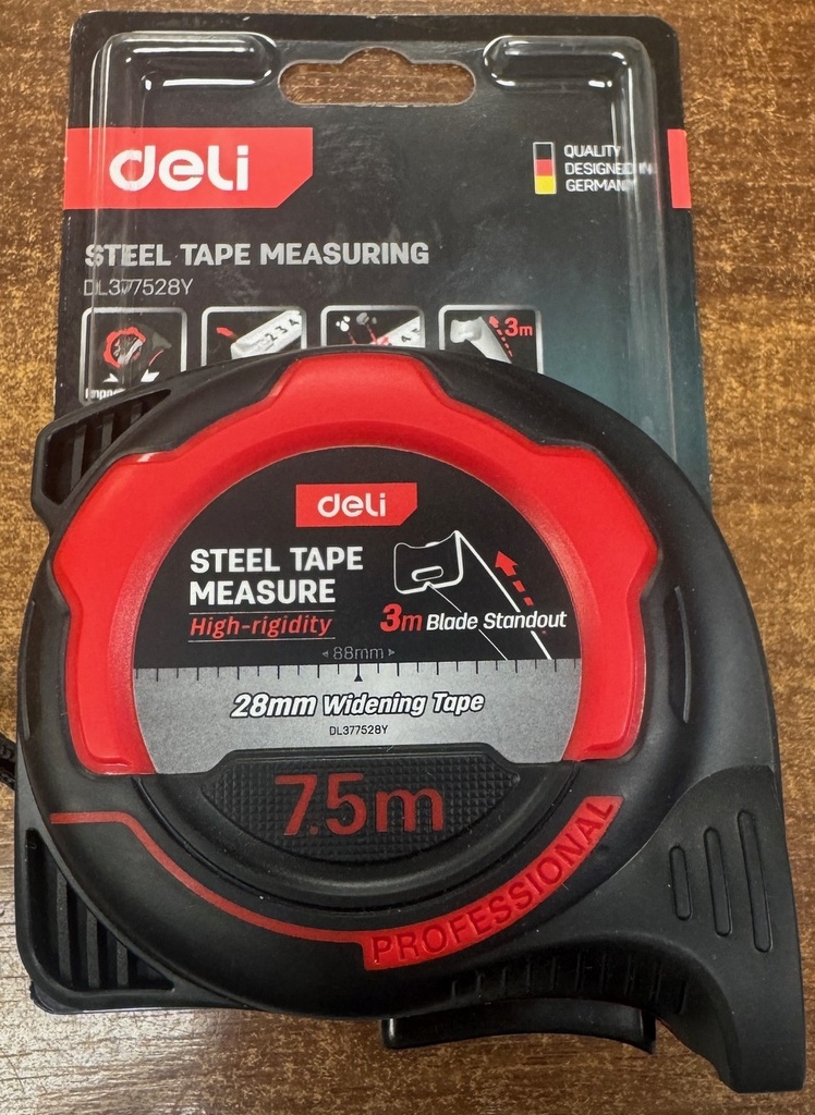 CINTA METRICA 7,5Mt. Deli DL377528Y