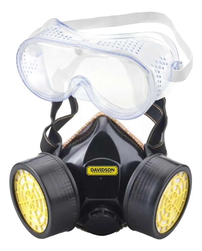 SET ANTIPARRA Y MASC.P/POLVO 2F.NEGRA