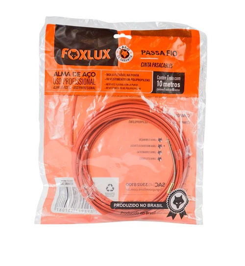 CINTA PASACABLE 10 Mts.ACERO FOXLUX