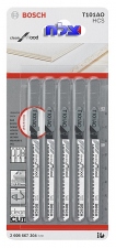 Kit 5 Hojas Sierra Caladora Bosch T101AO