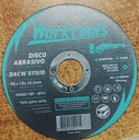 Disco Corte metal/inox abrasivo 115x1 4.5 WORKTOOLS